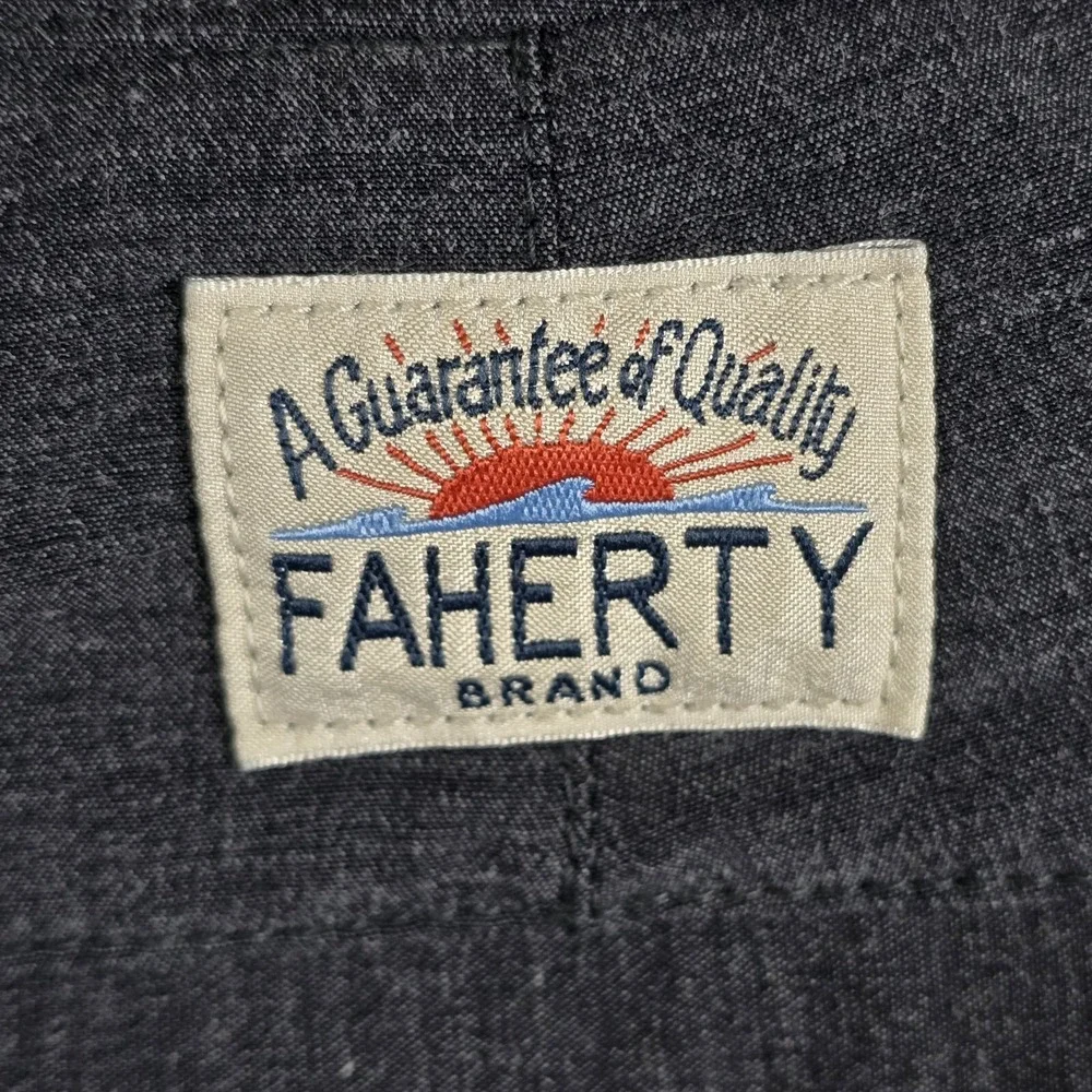Faherty All Day Shorts Gray Mens 38 Performance Stretch Drawstring‎ **Flaw